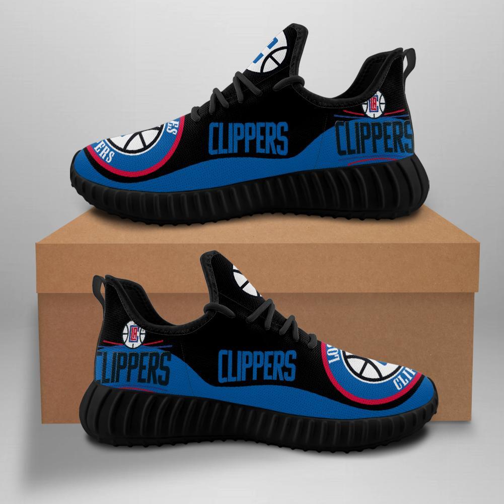 Men's Los Angeles Clippers Mesh Knit Sneakers/Shoes 004